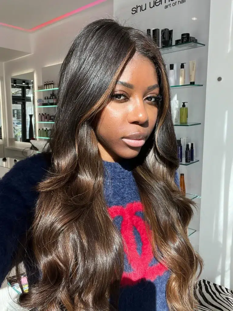 Die Honigperücke mit Leichtes Balayage